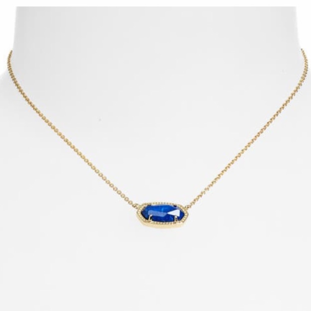 NWT The Kendra Scott Cobalt Howlite Elisa Necklace - Picture 4 of 9
